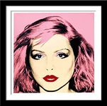 Tallenge - Andy Warhol - Pop Art Painting - Portrait of Blondie Star Debbie Harry - Small Framed Poster(Paper,12x12 inches, Multicolour)