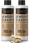 Evo Dyne 2-Pack Ultrasonic Jewelry Cleaner - 16oz Total – Jewelry Cleaner Solution for Diamond, Gold, Silver, Gemstones – Extra Concentrated Jewelry Cleaner for Sonic and Ultrasonic Machines