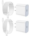 iPhone Charger Apple Charger,[Apple MFi Certified]2 Pack Apple Type C Wall Charger Block with 2 Pack [6FT&10FT] Long USB C to Lightning Cable for iPhone 14/13/12/12 Pro Max/11/Xs Max/XR/X,AirPods Pro