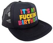 Sterling James Co. Funny Happy Birthday Hat - Birthday Decorations - 21st - 30th - 40th - 50th – Funny Birthday Party Supplies Black