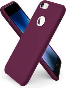 VONZEE Liquid Silicone Soft Back Cover for iPhone 6 Plus & 6s Plus Case, Shockproof Slim Camera & Full Body Protection Non Yellowing Cover with Microfiber Lining & Logo Cut (5.5 Inch) -Wine Red