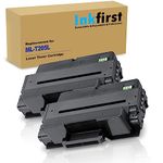 2 Inkfirst® Toner Cartridges MLT-D205L (MLTD205L) Compatible Remanufactured for Samsung D205L Black ML-3312ND ML-3712ND ML-3712DW SCX-4835FD SCX-4835FR SCX-5639FR SCX-5739FW