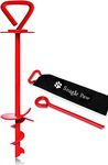 Dog Tie Out Stake, Dog Stake for Yard Heavy Duty, Dog Anchor Spike for Dog Tie Out Cable in Yard or Camping, Dog Stake Tie Out for Outside Sturdy No Pulling Out for Small, Medium or Large Dogs