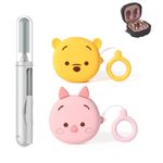 (2 Pack+ Cleaning Pen) Suublg Case for Galaxy Buds FE (2023) / Buds2 Pro (2022) / Buds 2 (2021) / Buds Pro (2021) / Buds Live (2020) Protective Silicone Cover with 3 in 1 Cleaning Brush Pen Tools