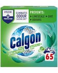 Calgon Hygiene Plus Washing Machine Cleaner & Limescale Remover, Water Softener Tablets, Unscented, 65 Tablets, Pack of 1
