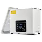CREWORKS 6L Digital Ultrasonic Cleaner, 180W Quiet Ultrasonic Cleaning Machine with Degas Mode and 7 Oscillation Levels, Professional Ultrasound Cleaner with 3 Modes 300W Heater & Timer for Home Use