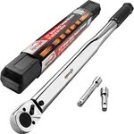 EPAuto 1/2 Inch Drive Click Torque Wrench (25-250 ft.-lb. / 33.9~338.9 N/m), Length 24.5 inch