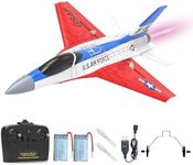 VOLANTEXRC RC Plane RC Jet F-16 Fighting Falcon 2.4GHz Remote Control 2 Channel RC Airplane Fighter Ready to Fly with Cool Lights, for New Player, Kids and Adults (762-4)