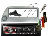 FORD KA MK1 SILVER CAR STEREO FULL FITTING KIT - INCLUDES A PIONEER SINGLE CD/MP3 USB PLAYER