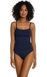 La Blanca Women's Standard Island Lingerie 1pc, Indigo, 8