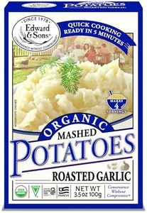 Edward & Sons Organic Mashed Potatoes Roasted Garlic, 3.5 Ounce Boxes (Pack of 6)