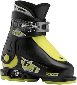 Atomic Roces Idea Up Children's Ski Boots Adjustable Size, Children's, Skischuhe Idea Up Größenverstellbar, Black-Lime, 25-29