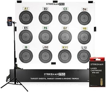 Strikeman Pro .300 AAC Rifle Advanced Dry-Fire Laser Training System – Target Shooting Practice Kit Includes Updated App Access (Need Subscription), Cartridge, 2 Target Sheets, Phone Holder
