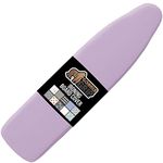 Gorilla Grip Reflective Silicone Ironing Board Cover, Resist Scorching and Staining, 15x54, Hook and Loop Fastener Straps, Pads Fit Large and Standard Boards, Elastic Edge, Thick Padding, Light Purple