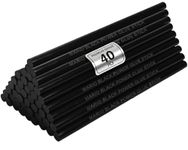 Mario Black Power Industrial Hot Melt Glue Sticks 11mm x 220mm (Pack of 40) | Extra Strong High Holding Adhesive | Heavy-Duty Black Glue for Wood, Plastic, Metal, Fabric | DIY & Professional Use