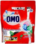 28pc OMO 3-In-1 Laundry Cleaning Capsules Fresh Eucalyptus Front & Top Loader