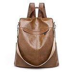 Estwell Women Anti-theft Backpack Handbag Ladies Rucksack Fashion PU Leather Shoulder Bag Waterproof Travel Daypack Casual School Bag