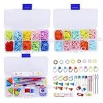381 Pieces Stitch Ring Markers and 