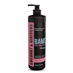 BAMS Curly Moisturizing Coconut & Hibiscus Shampoo | With Goodness Of Coconut And Hibiscus, For Hairfall Control | For Frizz Free, Soft Hair. | 400ml