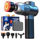 BOB AND BRAD C2 Ultra Massage Gun with Heat and Red LED Therapy, Deep Tissue Percussion Massager Gun, Handheld Muscle Massager Professional Massage Gun for Home Office Workout Recovery Pain Relief