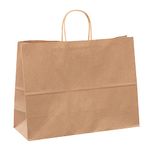 250 Pcs Brown Paper Bags with Handles, Large Gift Bags in bulk, Kraft Bags, Retail Bags, Merchandise Bags, Shopping Bags, For Weddings, Birthdays, Small Business - 16 x 6 x 12 Inches – Creative Bag