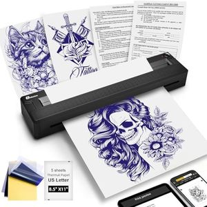Milestone M9 Tattoo Stencil Printer, Wireless Bluetooth Thermal Portable Stencil Machine for Tattooing, Upgraded 2 in 1 Professional Tattoo Stencils & Document Printer Compatible with iOS/Android/PC