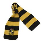 YUPPIN Harry Magician Striped Knit Scarf Muffler Cosplay Costumes Accessories for Halloween, Birthday Themed Party (Yellow)