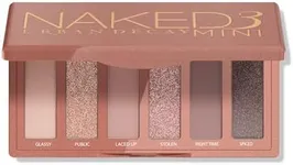 URBAN DECAY Naked 3 Mini Eyeshadow Palette, Soft Pink Neutral Eye Makeup, Matte & Shimmer Finish, 6 Rosy Nude Eye Shadows, Natural Everyday to Smokey Eye, Travel Friendly Size, Vegan, Cruelty-free