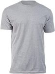 True Classic 1 Pack, Heather Gray, Men's Short Sleeve Crew Neck T-Shirt, 4X-Large