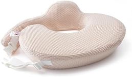 QSTEHEML Nursing Pillow for Breastfeeding - Adjustable Breastfeeding Pillows for Women with More Support & Removable Cover, Baby Feeding Pillow for Newborn Moms and Baby Essentials,Beige
