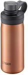 Tiger Thermos Flask MTA-T050DC Tiger Water Bottle, 16.9 fl oz (500 ml), Vacuum Insulated Carbonated Bottle, Stainless Steel Bottle, Beer OK, Cold Insulation, Portable, Growler, Copper (Brown)