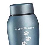 ATORSE® Pet Urns Remembrance Loose Memorial Pets Gift Casket Cremation Memorial Urn Blue