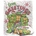 TMNT Teenage Mutant Ninja Turtles Blanket, 50"x60" Green Greetings Silky Touch Super Soft Throw Blanket