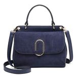 Miss Lulu Women Top Handle Bag Suede Handbags Shoulder Crossbody Bag For Work Shopping Travel Pu Leather