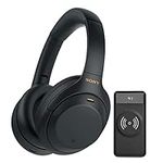 Sony WH-1000XM4 Wireless Bluetooth Noise Canceling Over-Ear Headphones (Black) Bundle with 10000mAh Ultra-Portable LED Display Wireless Quick Charge Battery Bank (2 Items)