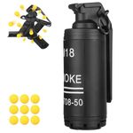 Hand Grenade Toy for CS Battle Game,with 9 Foam Ammo Fun Impact Tactical CS-Grenade Toys Outdoor Sport for Age 14 Years Old and up and Adults