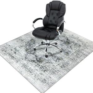 Homcomodar Tapis Chaise de Bureau 120x150cm Tapis Protection Sol Chaise Bureau Antidérapant Tapis Chaise Gaming de Gamer Tapis Chaise Bureau avec Dossier en Silicone Gris