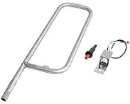 DELSbbq Burner Tube Kit for Weber Traveler Portable Gas Grill, Grill Burner with Ignitor Kit Replacement Part for Weber Traveler Portable Gas Grill 9010001, 19001, 80463