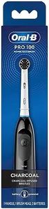 Oral-B Pro 100 Charcoal, Battery Powered Electric Toothbrush, Black