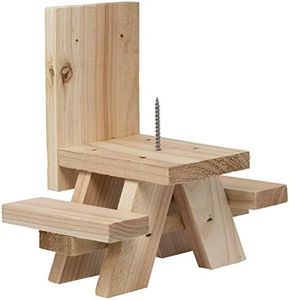 American Heritage Industries Squirrel Picnic Table- Picnic Table Feeder for Squirrels with Corn Holder…