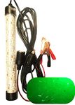 DELUXE 12V 25W 120 LED 3600 Lumen Submersible Fishing Light Underwater Fish Finder Lamp with 5m Cord (Green)