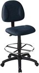 Boss Office Products Ergonomic Works Drafting Chair without Arms in Blue