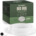 Bed Bug Interceptors - 8 Pack | Bed Bug Blocker (Pro) Interceptor Traps (White) | Eco Friendly Insect Trap for Bed Legs | No Chemicals or Pesticides | Monitor, Detector, and Trap for Bed Bugs