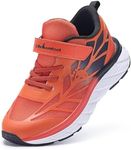 Boys Girls Kids Orthopedic Walking Shoes: Cushion Thick Sole High Arch Flat Feet Orthotic Outdoor Tennis Shoes, Supportive Casual Standing Plantar Fasciitis Pain Relief Sneakers Orange Little Kid 2