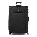 Travelpro Maxlite 5 Softside Expandable Checked Suitcase with 4 Spinner Wheels, Lightweight Suitcase, Men and Women, Black, Checked Large 79x54x34 cm