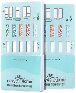 Easy@Home Multidrug Screen Test - Home Urine Drug Test Kit Testing 5 Most Used Drugs Amphetamine (AMP), Cocaine (COC), Morphine (OPI 2000), Oxazepam (BZO), Cannabinoids (THC 50) - #EDOAP-754 (3 Pack)