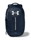 Under Armour Hustle Backpack, Academy (408)/Silver, One Size Fits All