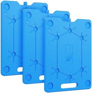 OUTXE Lot de 3 packs de glace pour refroidisseurs - 25,4 x 33 cm - Mince - Économiseur d'espace - Réutilisable - Longue durée - Congélateur froid - Garde les aliments frais