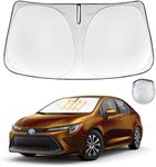 for Toyota Corolla Car Windshield Sunshade for 2020-2023 2024 Corolla Accessories Thicken 4-Layer Foldable Front Window Sun Shades Cover Sun Visor Protector 240T Reflective Fabric Car Accessories