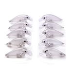 LPATTERN 25 Pcs 2.5 Square Bill Unpainted Fishing Hard Lures Crankbaits